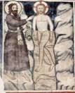 Cristo e San Francesco (Affresco)